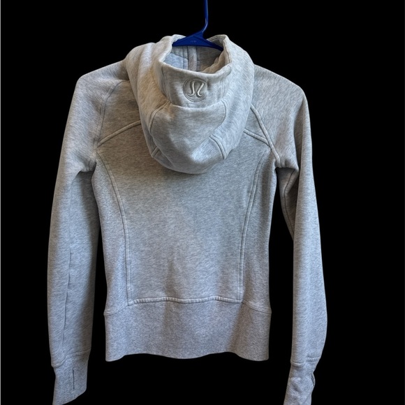 lululemon Scuba Full Zip Hoodie Light Grey - Picture 2 of 7